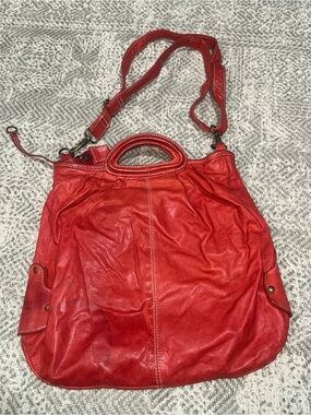 🌸LATICO Red Leather Tote Vintage
